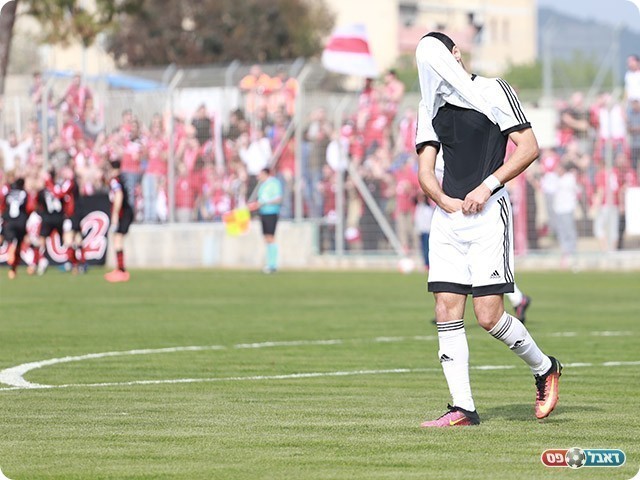 ושחקני "רובי שפירא" רצים לחגוג עם דיאב (עדי מלול)